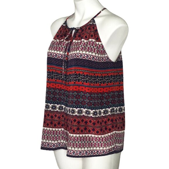 Collective Concepts Racerback Tank Top, Red White Blue Pattern Women's Sz Large - Picture 6 of 9